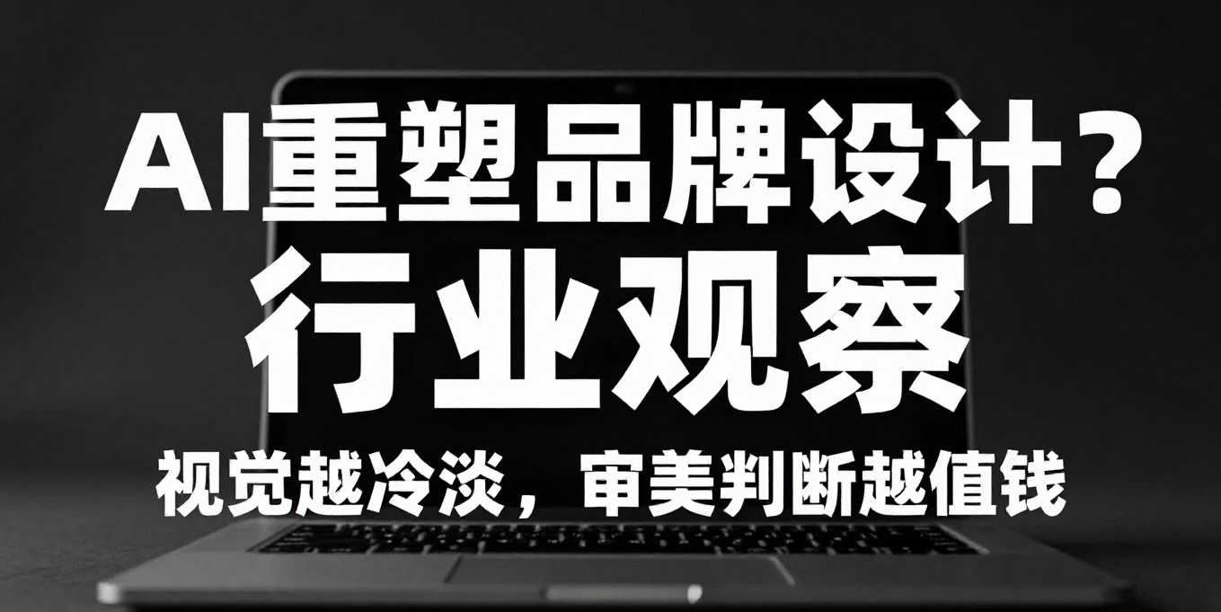 AI重塑品牌设计？行业观察：视觉越冷淡，审美判断越值钱