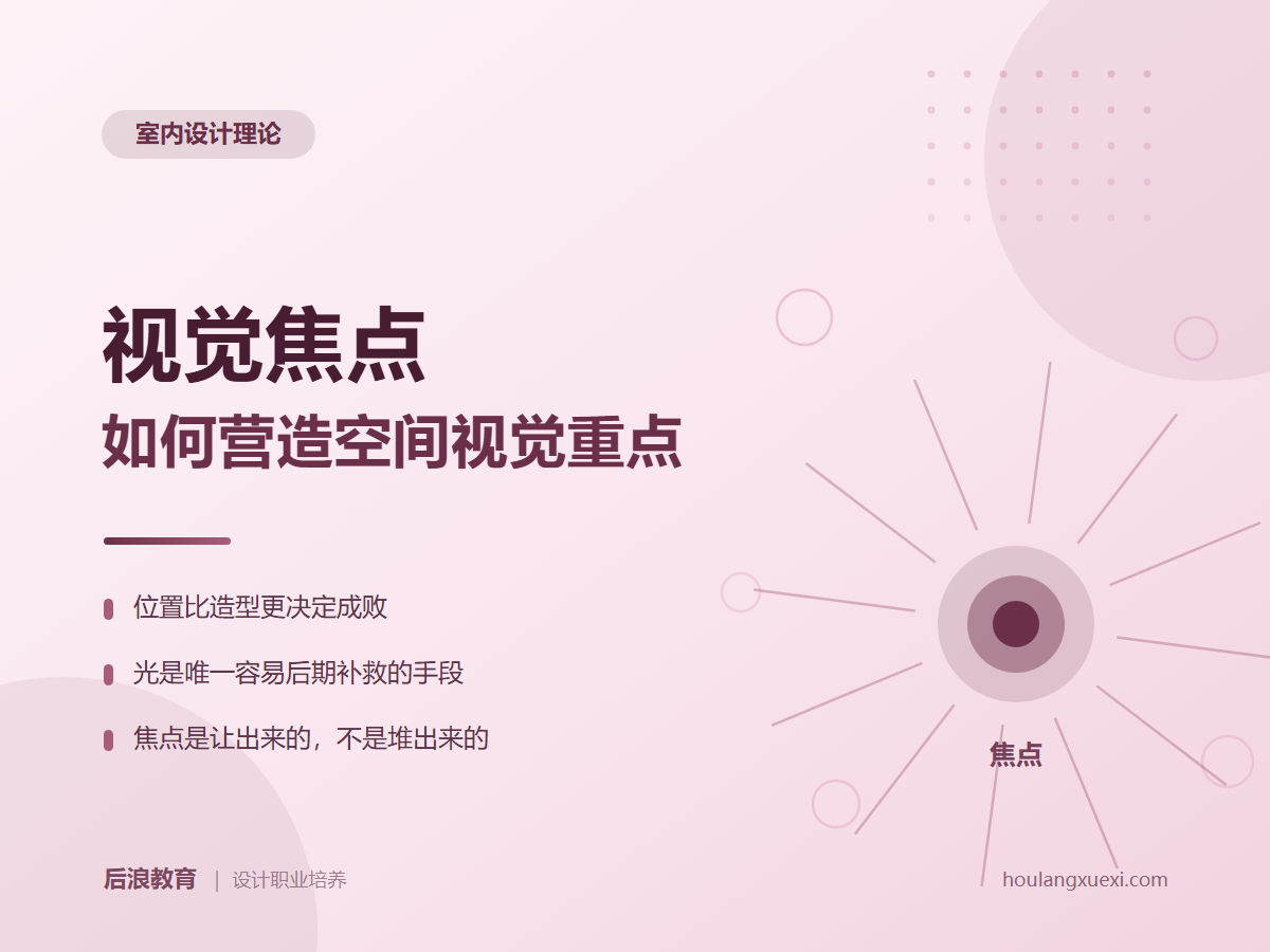 行业资讯 - 视觉焦点：如何在空间中营造重点